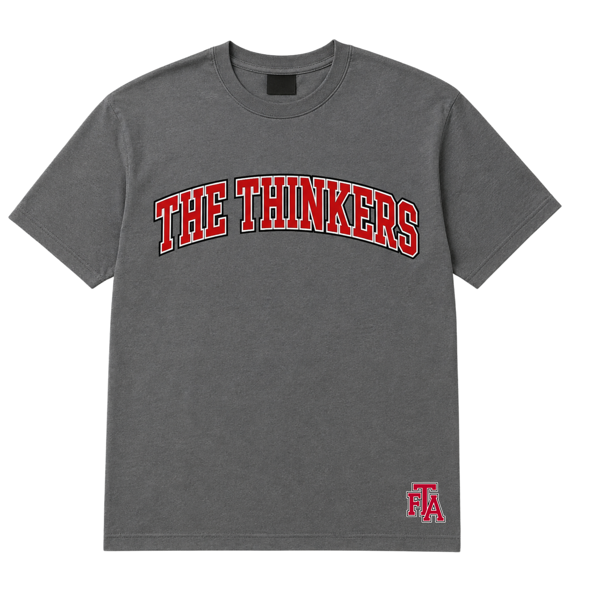 The Thinkers Collegiate Tee — Gray