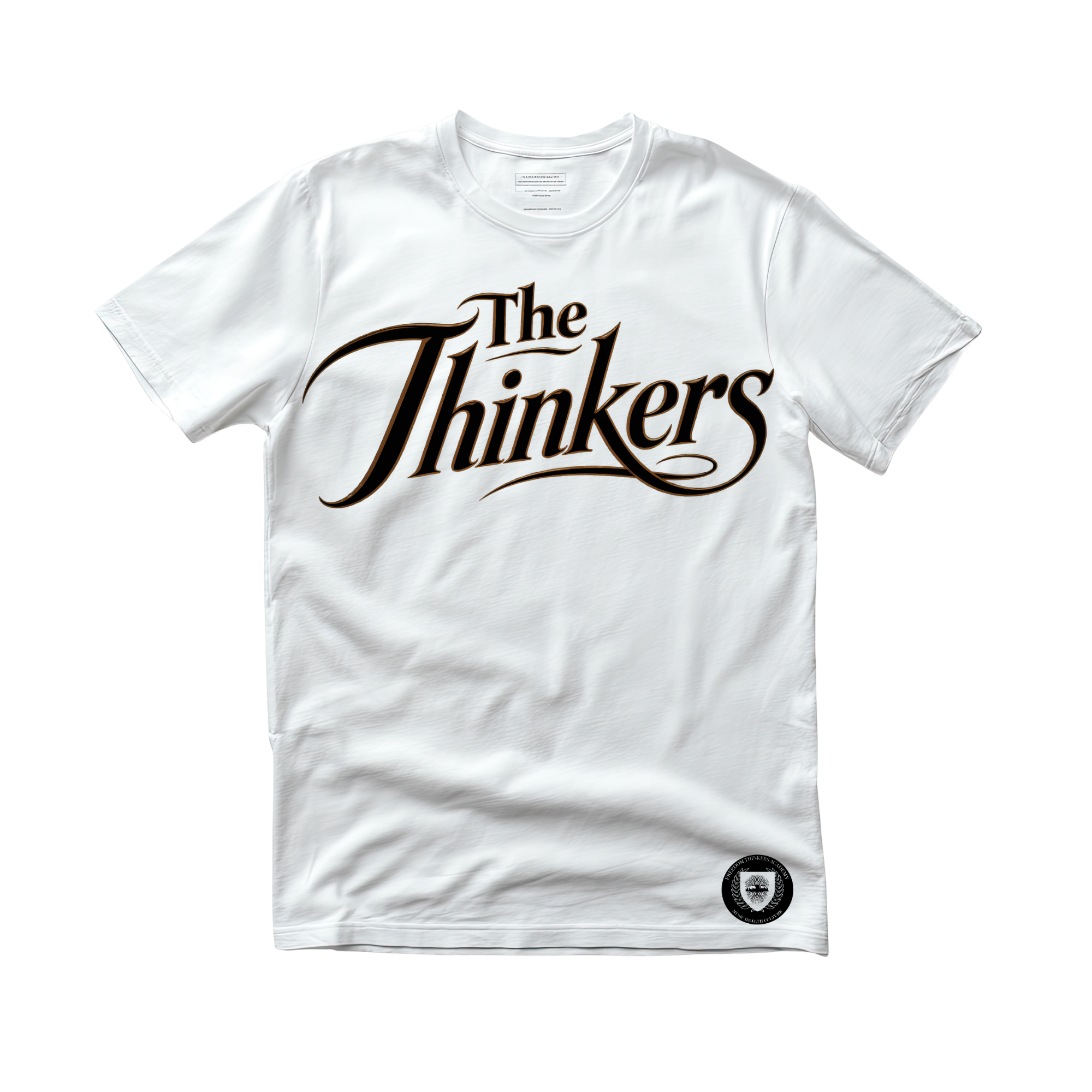 The Thinkers Script Tee — White